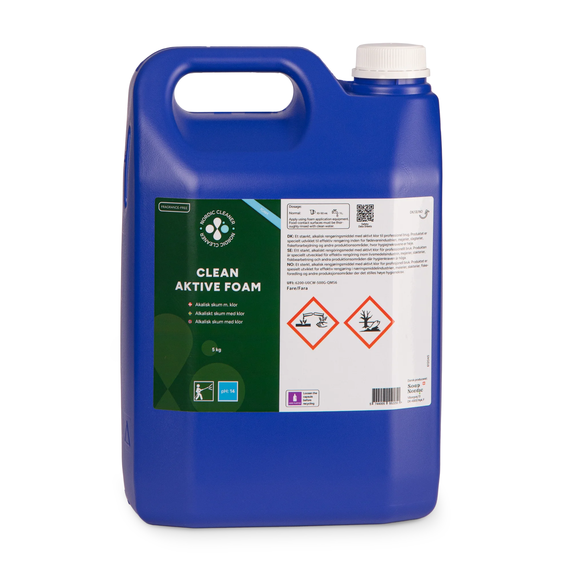 Clean Active Foam - Alkalisk Skum m/klor 3x5 kg